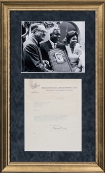 1945 Branch Rickey Signed Typed Letter To Detroit Tigers General Manager John Zeller On Brooklyn Dodger Letterhead -Historic Robinson Related Content(PSA/DNA)